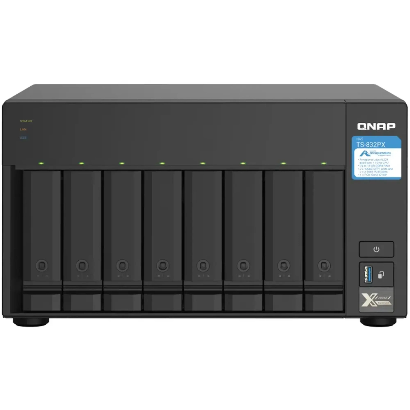 Купити Мережеве сховище NAS QNAP TS-832PX-4G - фото 2