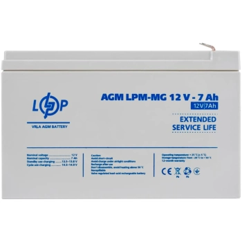 Купити Акумуляторна батарея до ДБЖ (UPS) LogicPower LPM-MG12-7АН (6552) - фото 1