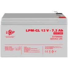 Купити Акумуляторна батарея до ДБЖ (UPS) LogicPower LPМ GL12-7,2АН (6561) - фото 2