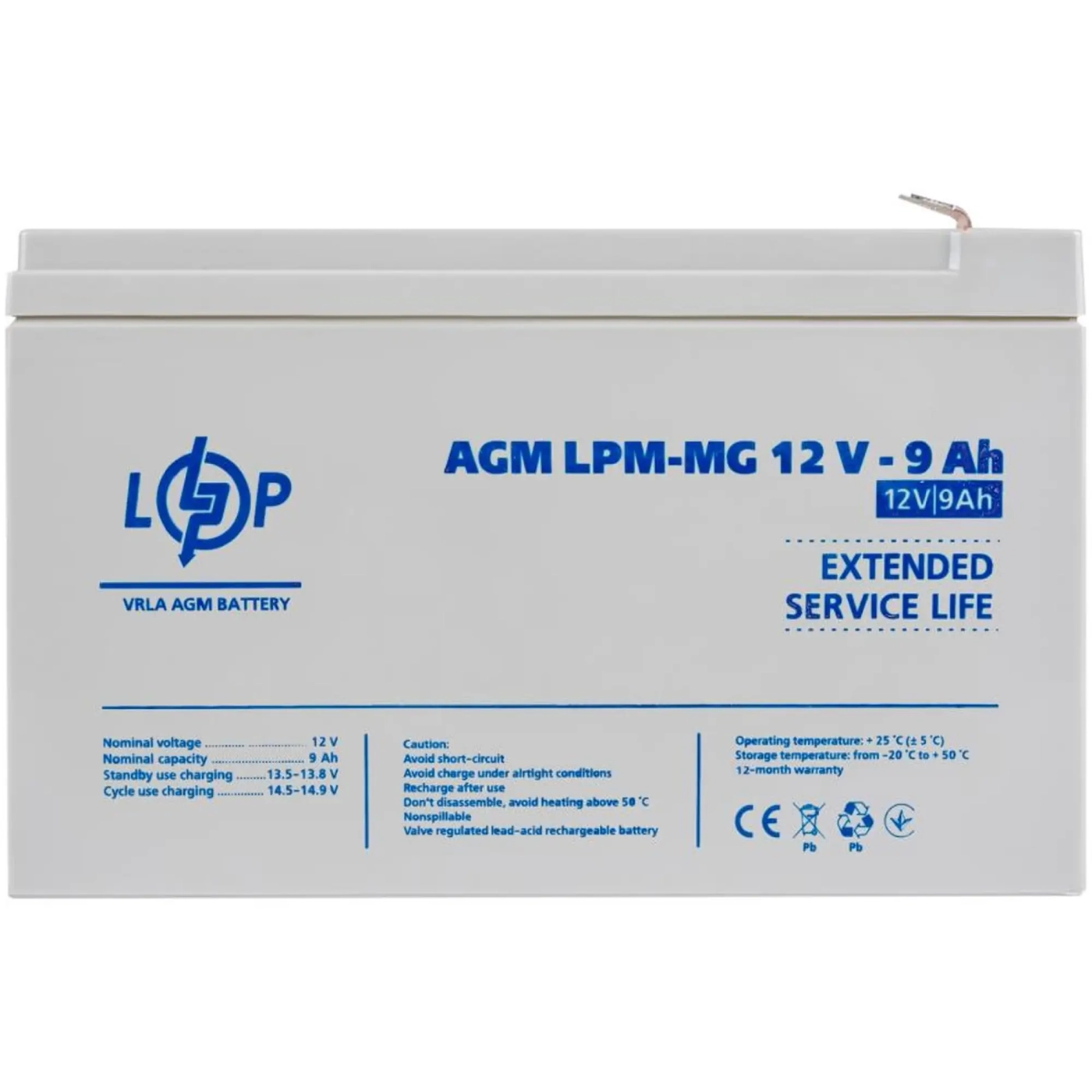 Купить Аккумуляторная батарея к ИБП (UPS) LogicPower LPМ-MG12-9АН (6555) - фото 1