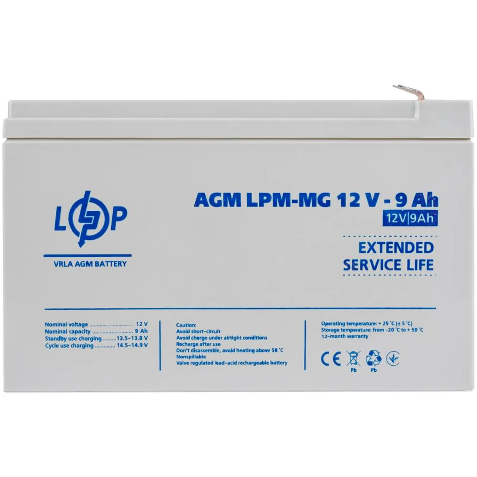 Купить Аккумуляторная батарея к ИБП (UPS) LogicPower LPМ-MG12-9АН (6555) - фото 1