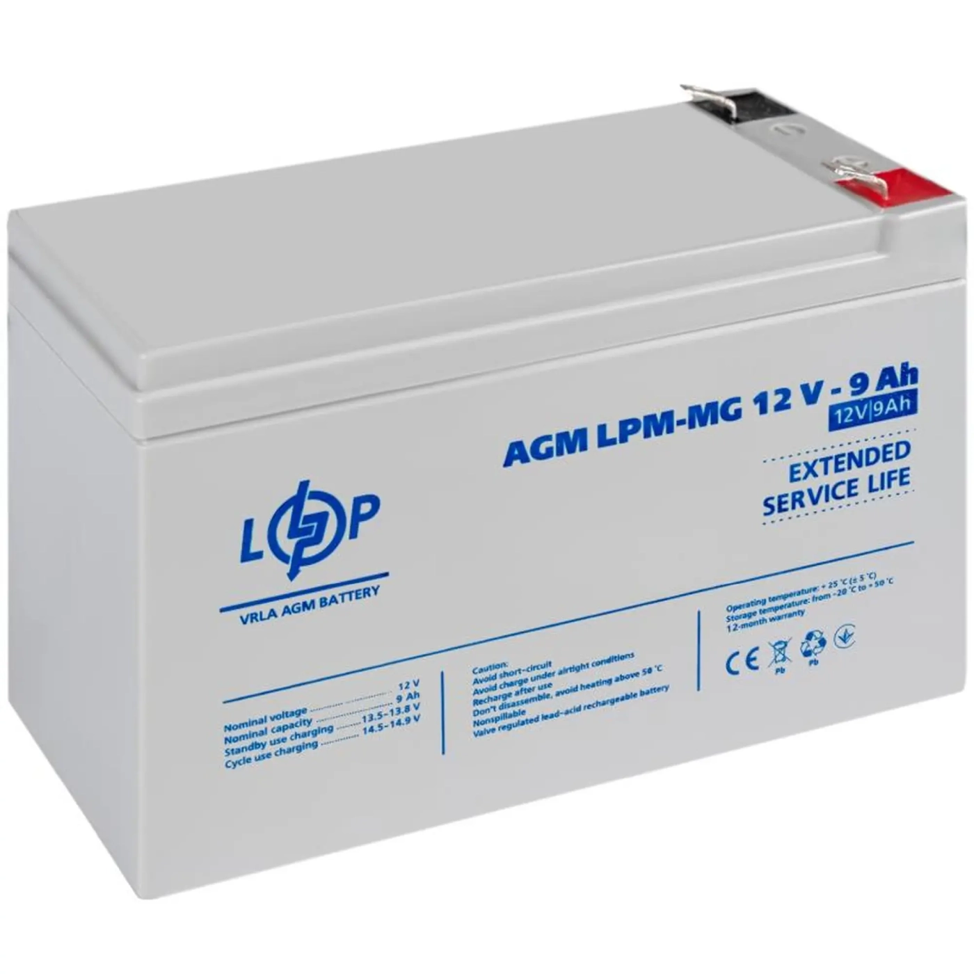 Купить Аккумуляторная батарея к ИБП (UPS) LogicPower LPМ-MG12-9АН (6555) - фото 3