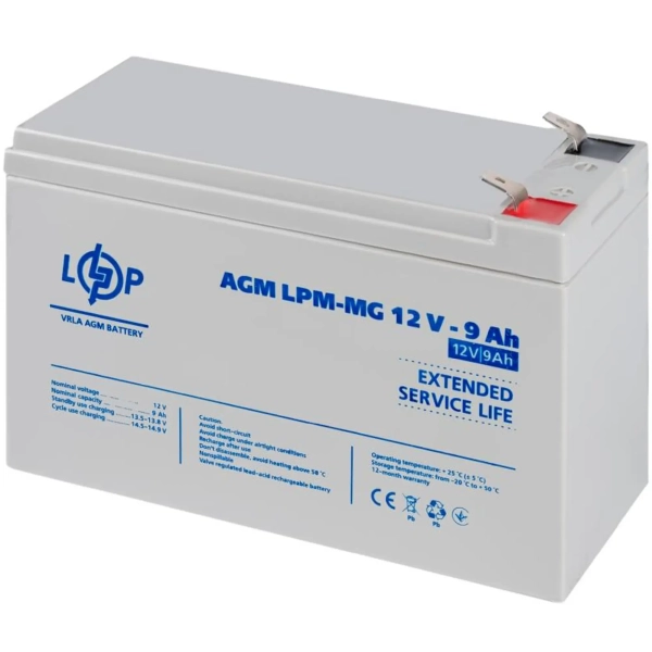 Купить Аккумуляторная батарея к ИБП (UPS) LogicPower LPМ-MG12-9АН (6555) - фото 4