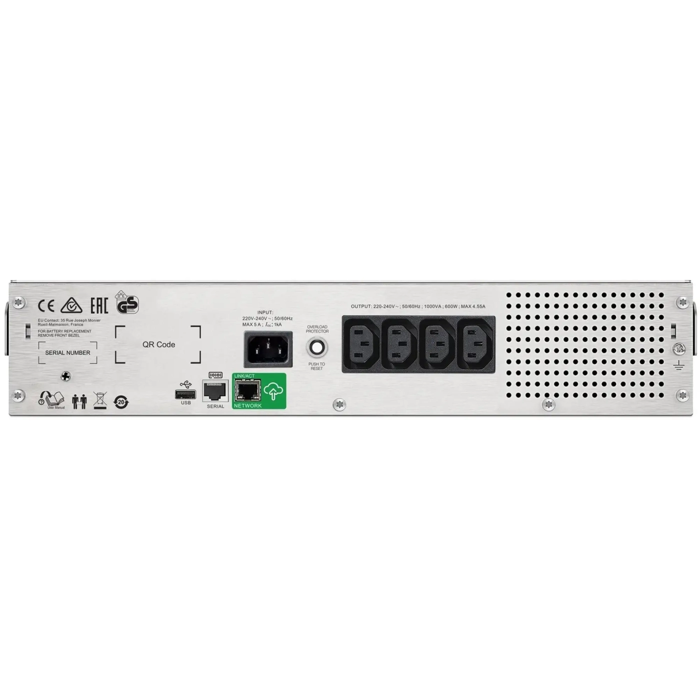 Купити ДБЖ (UPS) APC Smart-UPS C 1500VA RM 2U with SmartConnect (SMC1500I-2UC) - фото 5