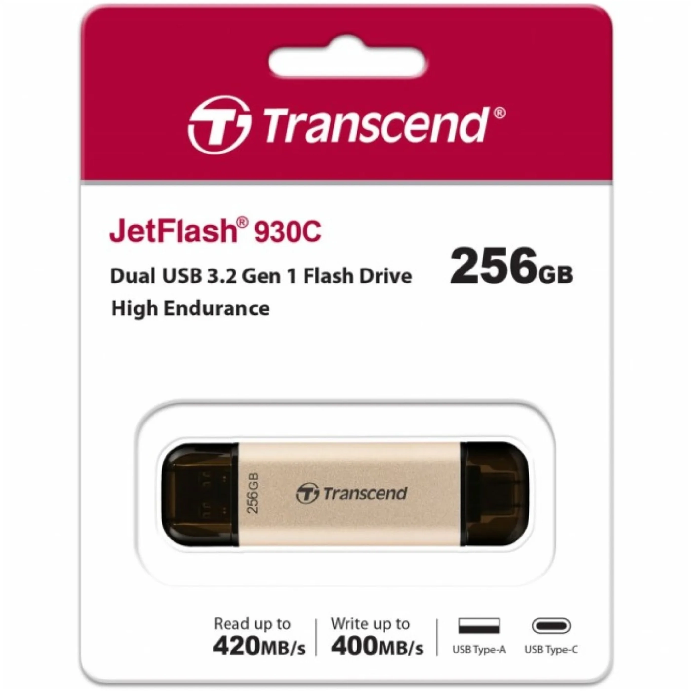 Купити Флеш накопичувач 256GB USB Transcend JetFlash 930C (TS256GJF930C) - фото 4