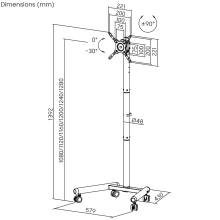 Купить Стойка для телевизора ITech FS62-22TW 13-50" - фото 2