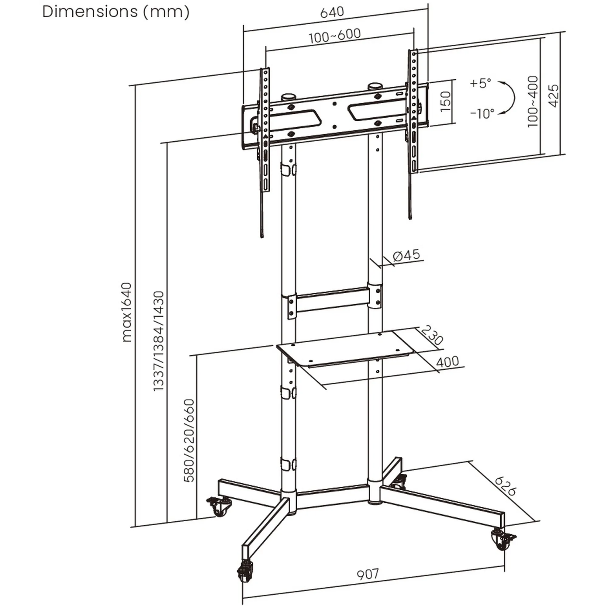 Купить Стойка для телевизора ITech T1043TE 37-70" - фото 2