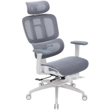 Купити Крісло офісне OfficePro Skyline Footrest OC750-W-DG-DG White/Dark Gray - фото 2