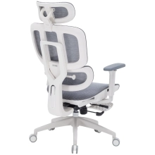 Купити Крісло офісне OfficePro Skyline Footrest OC750-W-DG-DG White/Dark Gray - фото 5