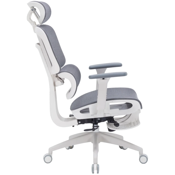Купити Крісло офісне OfficePro Skyline Footrest OC750-W-DG-DG White/Dark Gray - фото 6