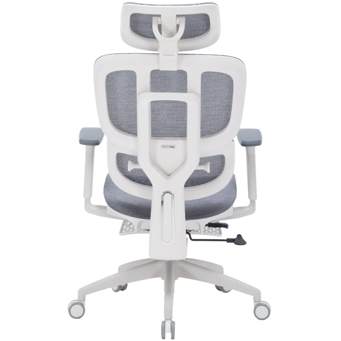 Купити Крісло офісне OfficePro Skyline Footrest OC750-W-DG-DG White/Dark Gray - фото 7
