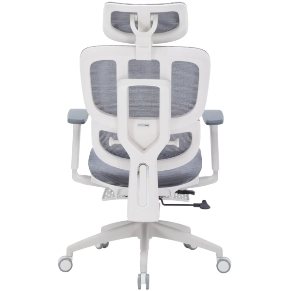 Купити Крісло офісне OfficePro Skyline Footrest OC750-W-DG-DG White/Dark Gray - фото 7