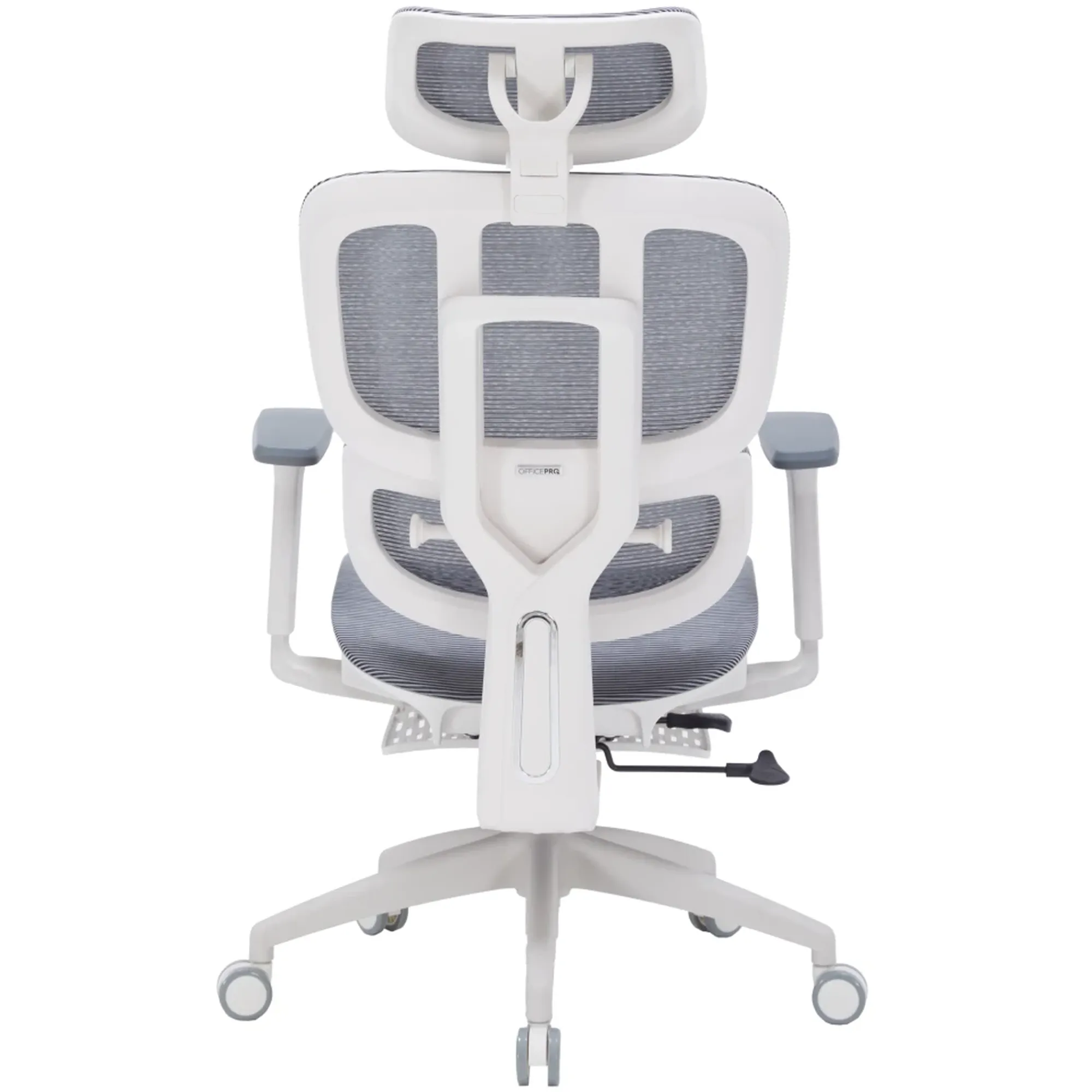 Купити Крісло офісне OfficePro Skyline Footrest OC750-W-DG-DG White/Dark Gray - фото 7