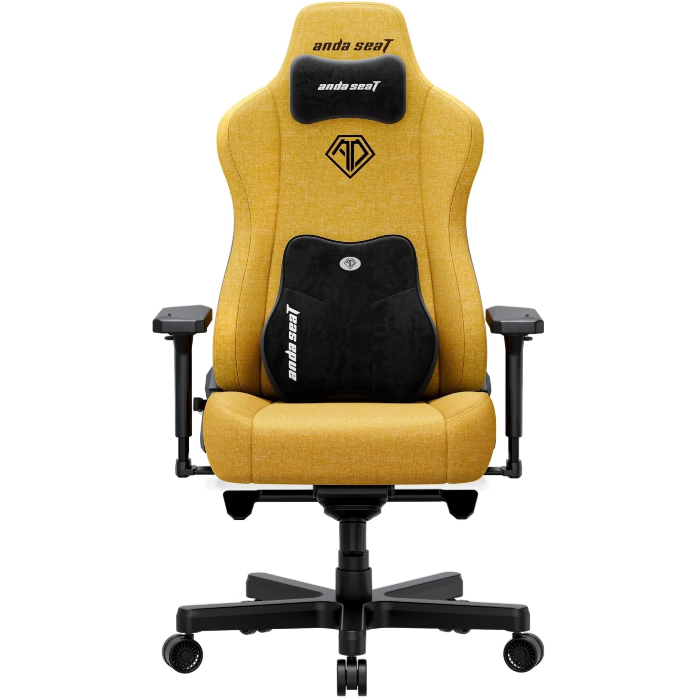 Купити Крісло для геймерів Anda Seat Kaiser 3E XL Bright Yellow Fabric (AD23YC-XL-09-Y-CF-Y01) - фото 1