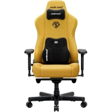 Купити Крісло для геймерів Anda Seat Kaiser 3E XL Bright Yellow Fabric (AD23YC-XL-09-Y-CF-Y01) - фото 1