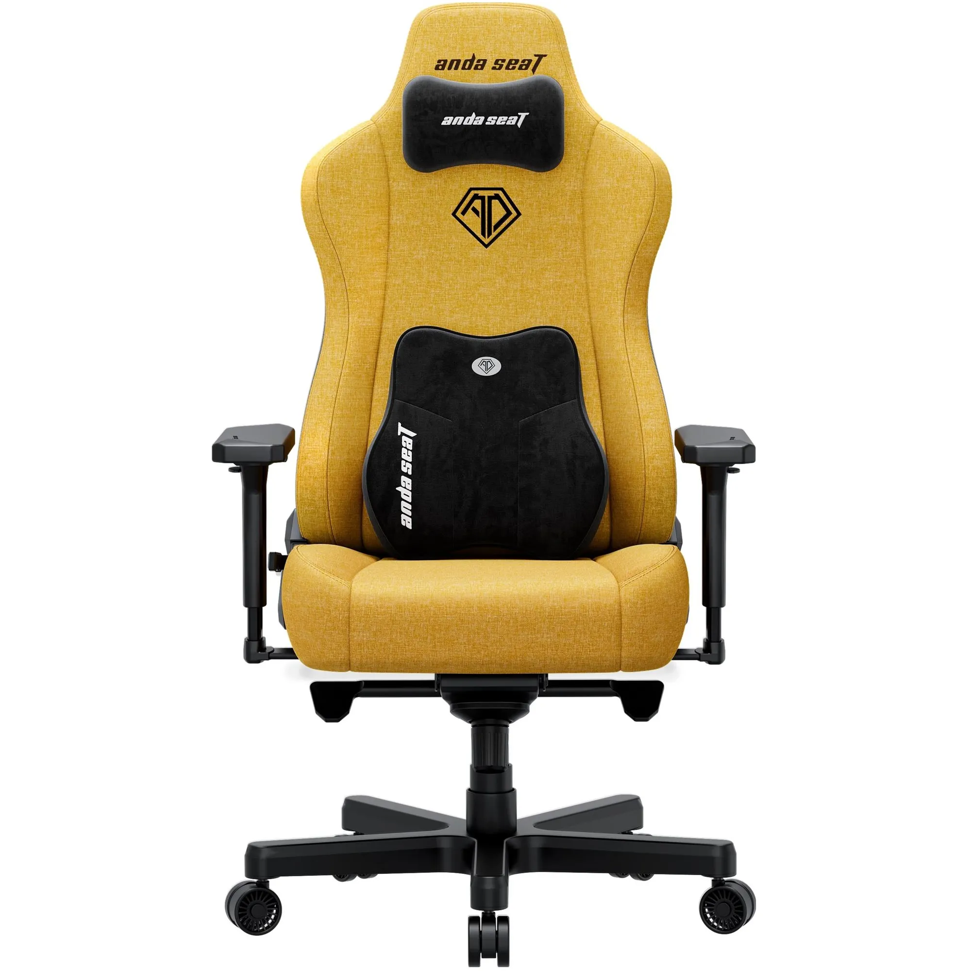 Купити Крісло для геймерів Anda Seat Kaiser 3E XL Bright Yellow Fabric (AD23YC-XL-09-Y-CF-Y01) - фото 1
