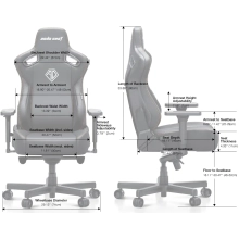 Купити Крісло для геймерів Anda Seat Kaiser 3E XL Bright Yellow Fabric (AD23YC-XL-09-Y-CF-Y01) - фото 10