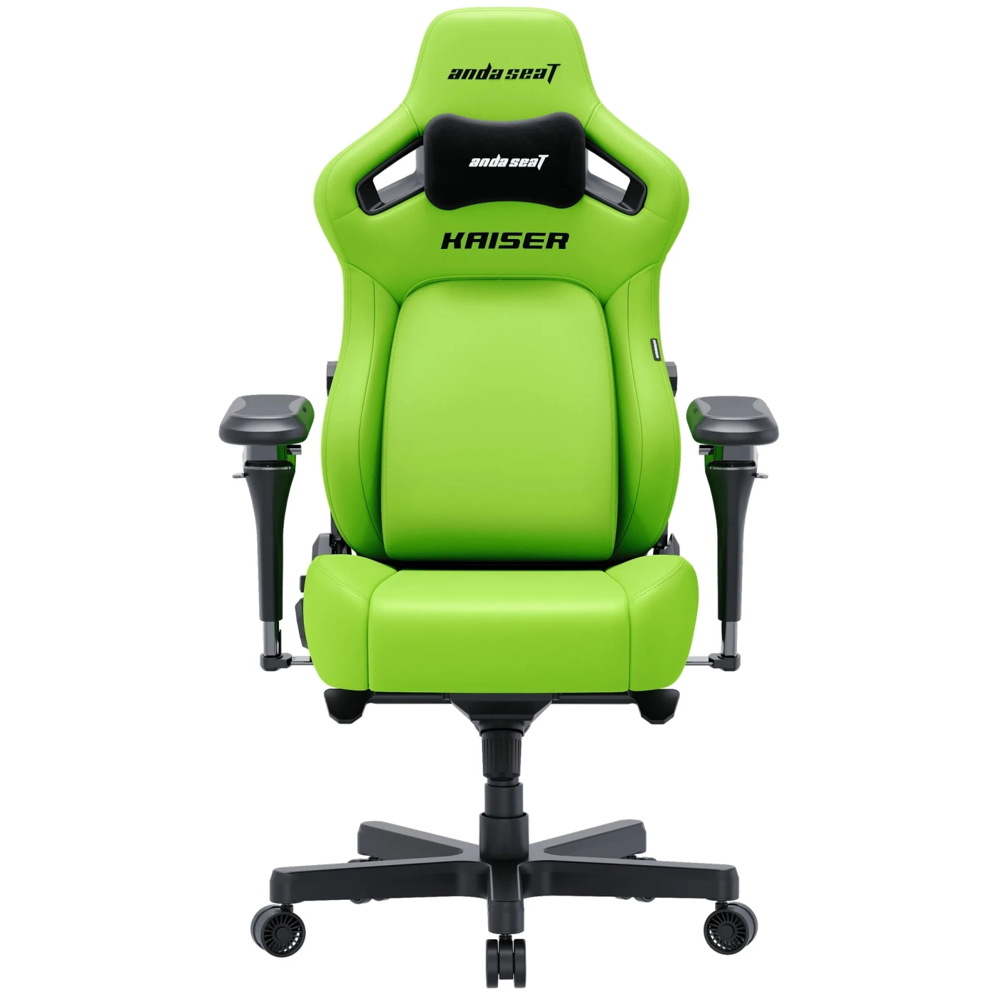 Купить Кресло для геймеров Anda Seat Kaiser 4 V2 XL Cyber Green PVC (AD12YDDC-XLL-20-C-PV/C-03) - фото 1