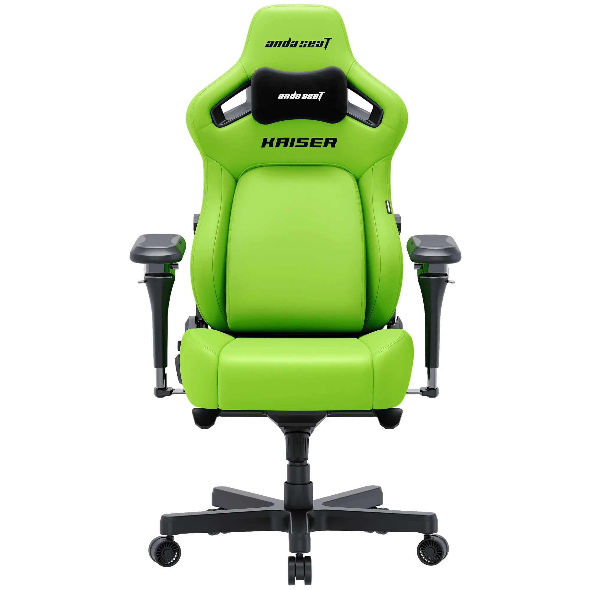 Купить Кресло для геймеров Anda Seat Kaiser 4 V2 XL Cyber Green PVC (AD12YDDC-XLL-20-C-PV/C-03) - фото 1