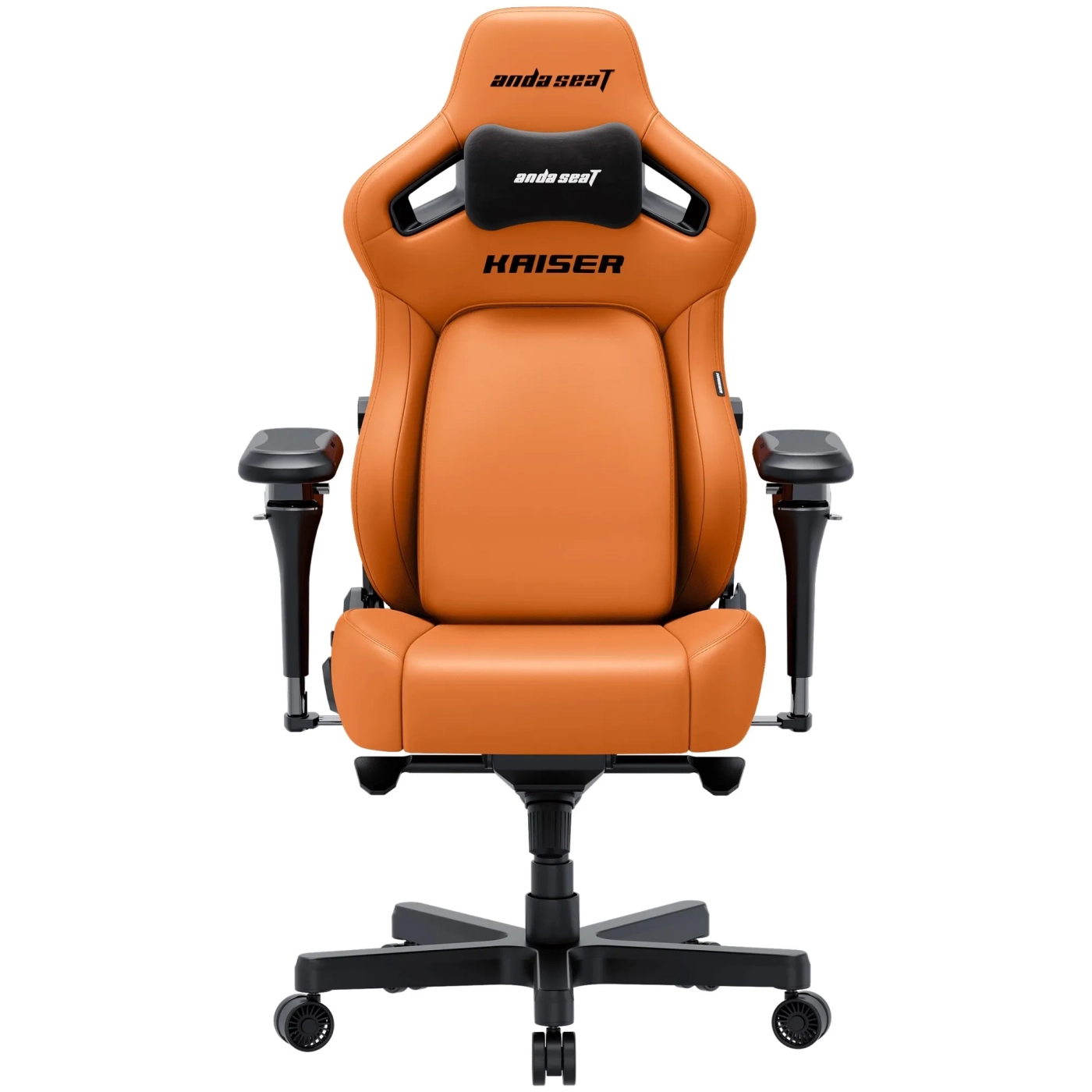 Купить Кресло для геймеров Anda Seat Kaiser 4 V2 XL Orange PVC (AD12YDDC-XLL-20-O-PV/C-03) - фото 1