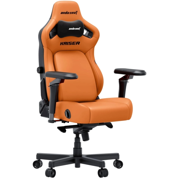 Купить Кресло для геймеров Anda Seat Kaiser 4 V2 XL Orange PVC (AD12YDDC-XLL-20-O-PV/C-03) - фото 2