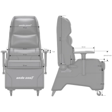 Купити Крісло для геймерів Anda Seat X3 Gaming Sofa Black PVC (AD-W-SF03-04-B-PV) - фото 9