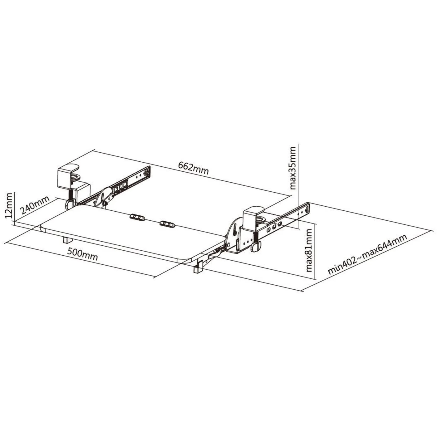 Купити Підставка для клавіатури OfficePro KT135B Black - фото 8