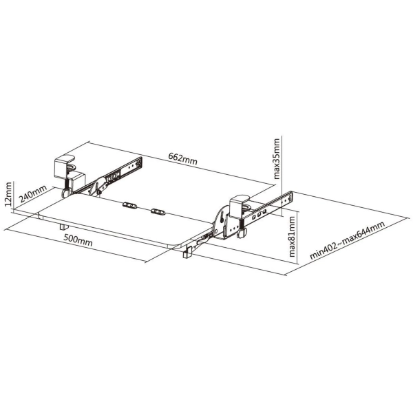 Купити Підставка для клавіатури OfficePro KT135B Black - фото 8