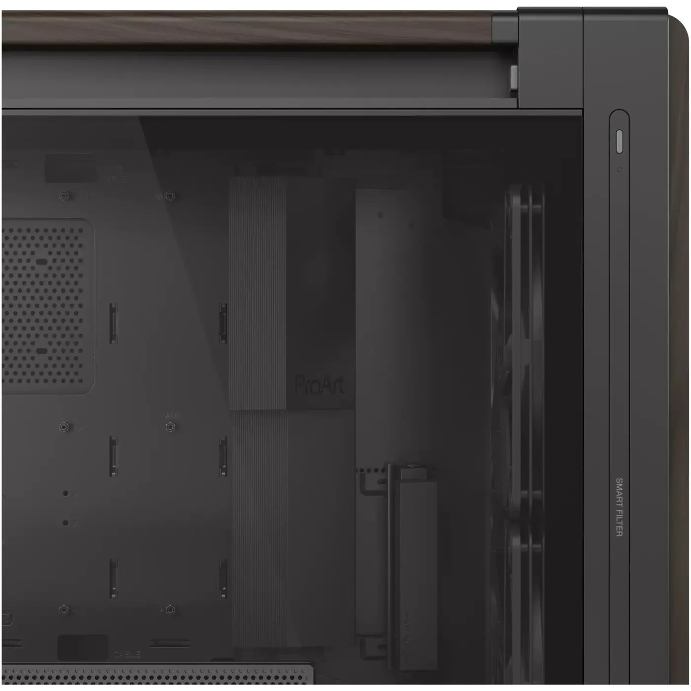 Купити Корпус ASUS ProArt PA602 Wood Edition - Tempered Glass Panel Modern Black (90DC00J0-B09030) - фото 13