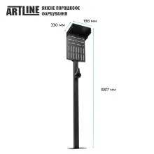 Купити Універсальна стійка ARTLINE з тримачем для автомобільного зарядного пристрою Bulk Black (ARTLINE_CAR_CHR_HOLDER) - фото 3