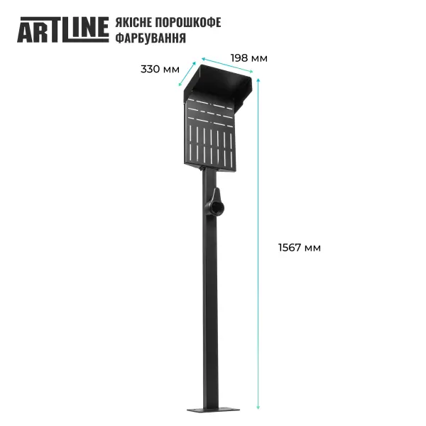 Купити Універсальна стійка ARTLINE з тримачем для автомобільного зарядного пристрою Bulk Black (ARTLINE_CAR_CHR_HOLDER) - фото 3