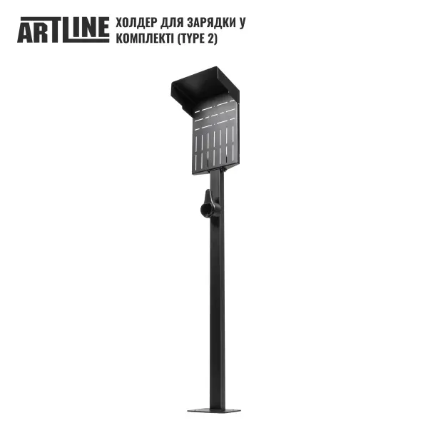 Купити Універсальна стійка ARTLINE з тримачем для автомобільного зарядного пристрою Bulk Black (ARTLINE_CAR_CHR_HOLDER) - фото 6