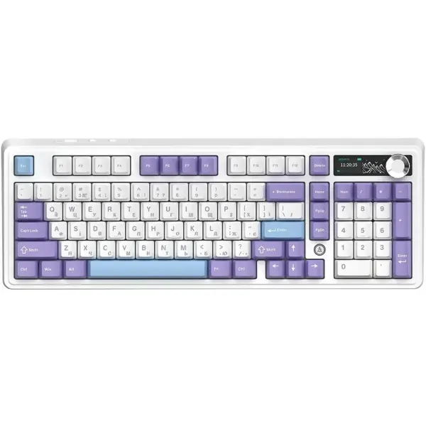 Купить Клавиатура Ajazz AK980 V2 Gift Switch V2 Purple White Blue (AK980-V2-G-PWB) - фото 2