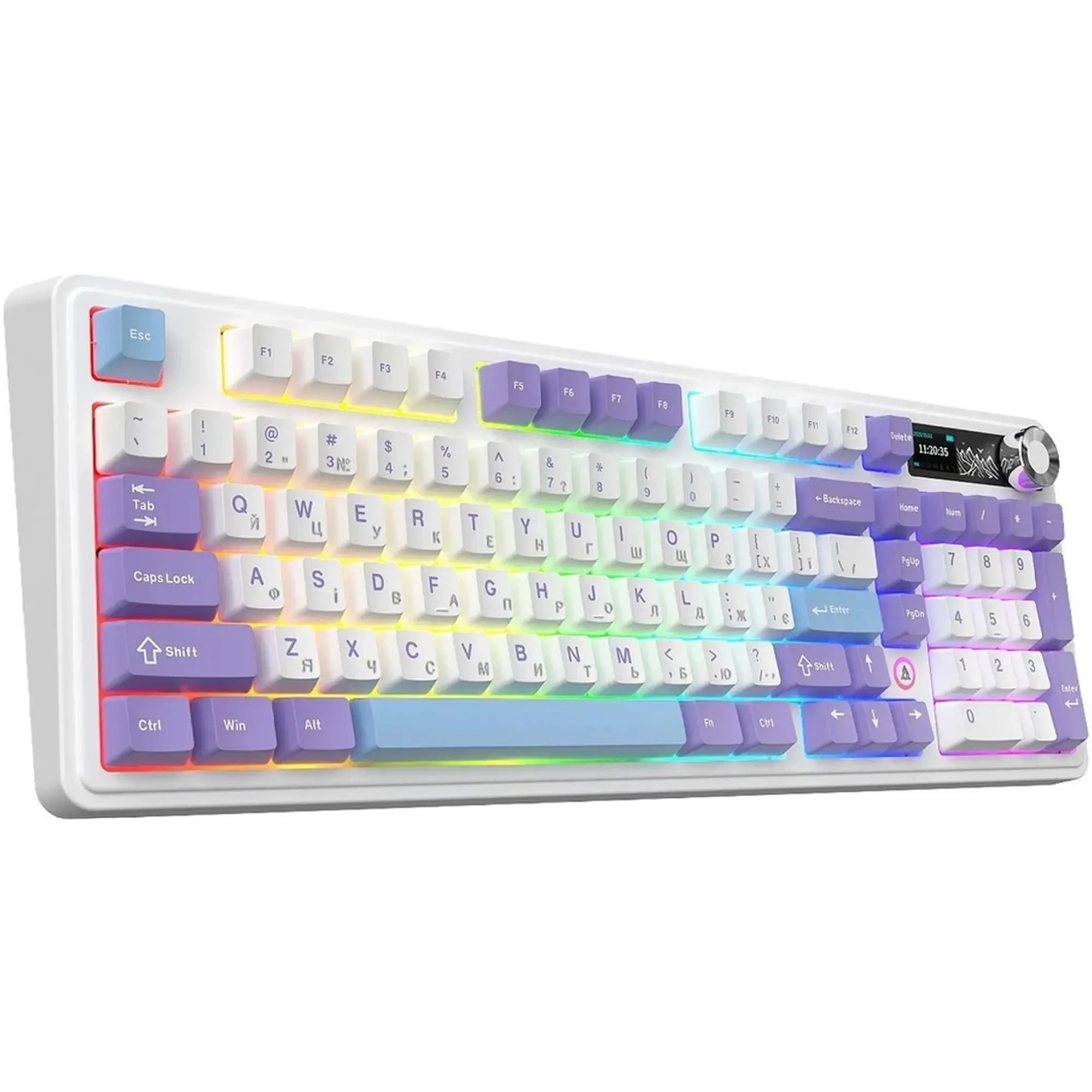 Купить Клавиатура Ajazz AK980 V2 Gift Switch V2 Purple White Blue (AK980-V2-G-PWB) - фото 3