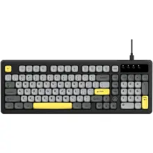 Купить Клавиатура Ajazz AF98 Black Gray Yellow (AF98-BGY) - фото 1