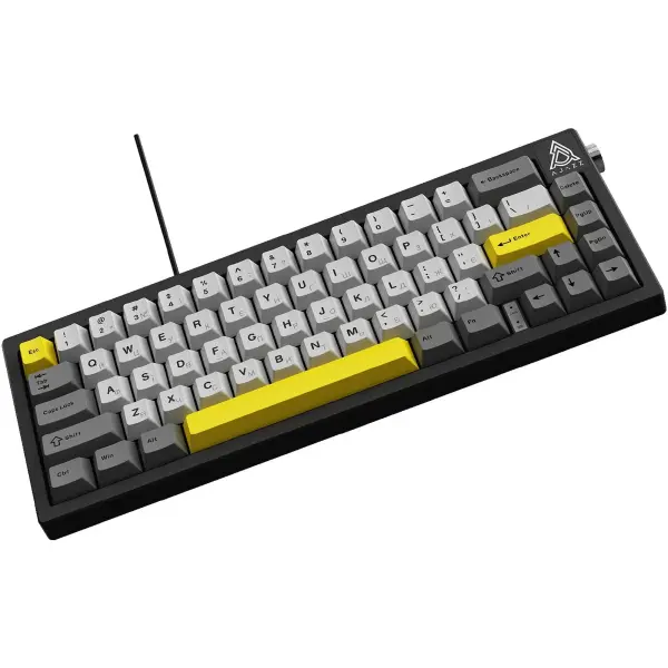 Купити Клавіатура Ajazz AK650 Moon Yellow switches Gray White Yellow (AK650-MY-GWY) - фото 5