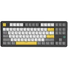 Купить Клавиатура Ajazz AK870 V2 Flying Fish switches Black Gray Yellow (AK870-V2-FF-BGY) - фото 1