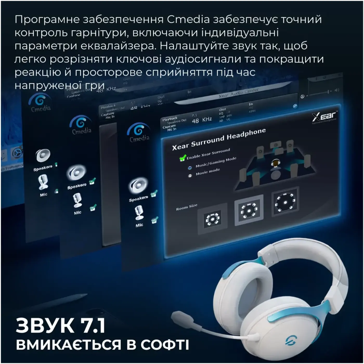 Купити Навушники GamePro Asgard Freya Pro White (HSW201WB) - фото 18