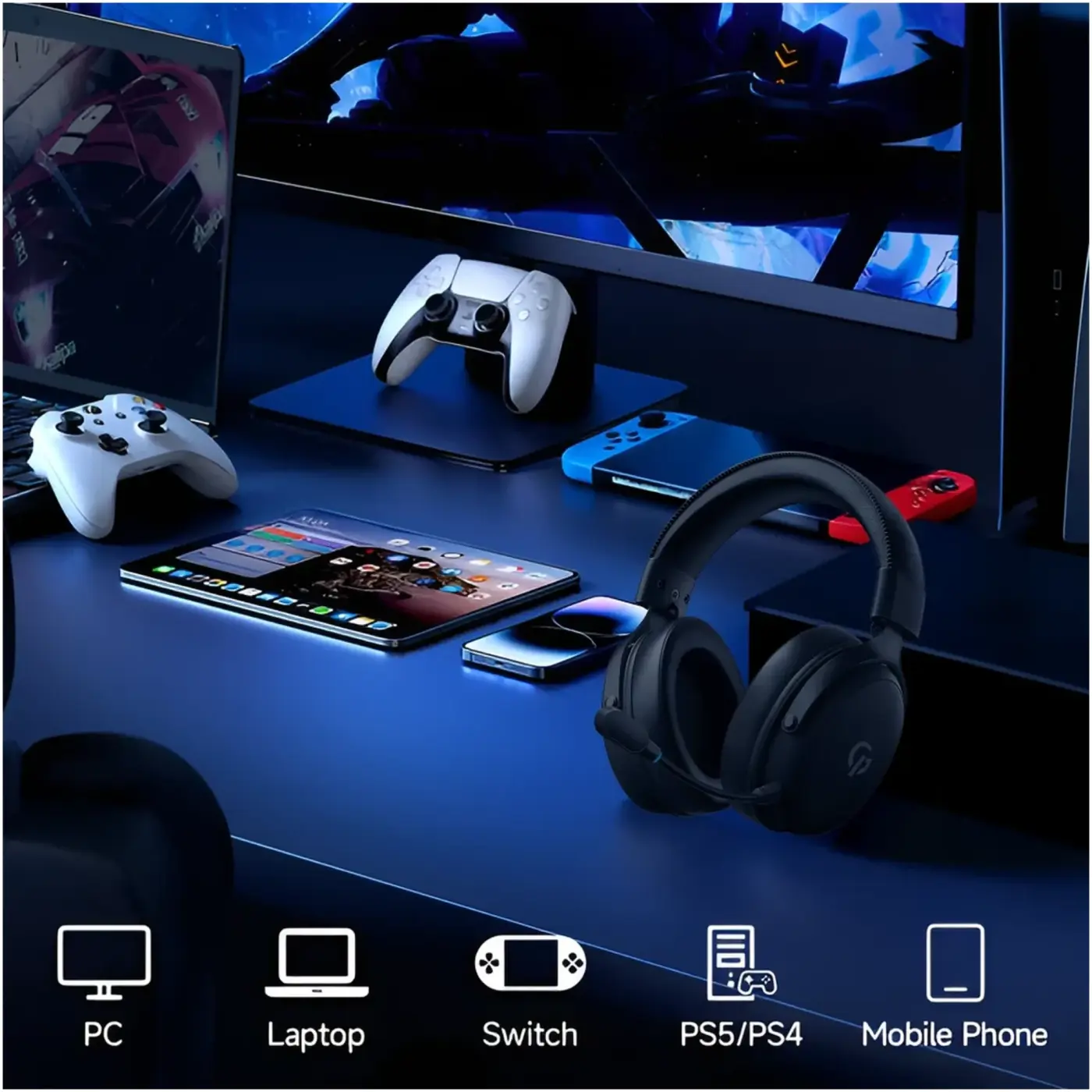 Купити Навушники GamePro Asgard Skadi Black (HSW191B) - фото 7