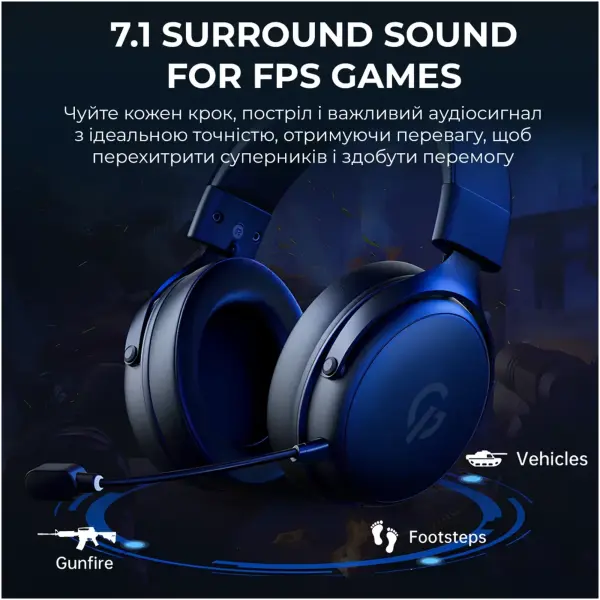 Купити Навушники GamePro Asgard Skadi Black (HSW191B) - фото 11