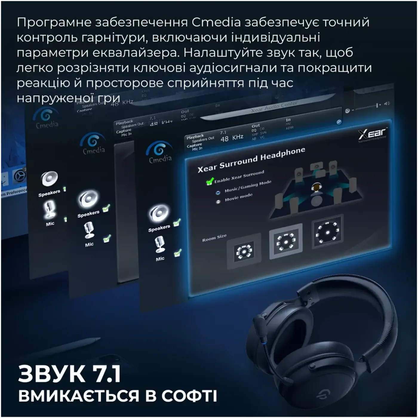 Купити Навушники GamePro Asgard Skadi Black (HSW191B) - фото 18