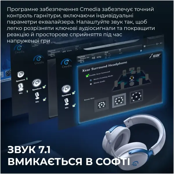 Купити Навушники GamePro Asgard Skadi White (HSW191WB) - фото 19