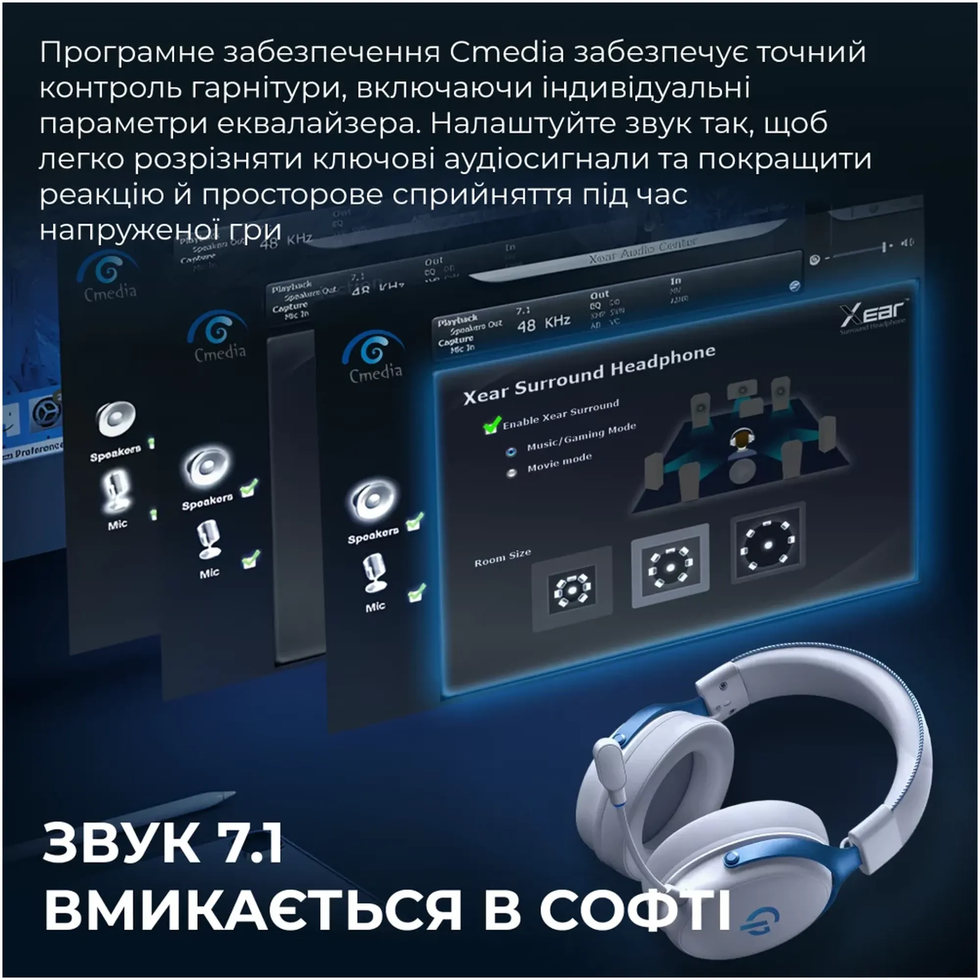 Купити Навушники GamePro Asgard Skadi White (HSW191WB) - фото 19