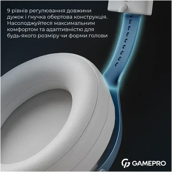 Купити Навушники GamePro Asgard Skadi White (HSW191WB) - фото 20