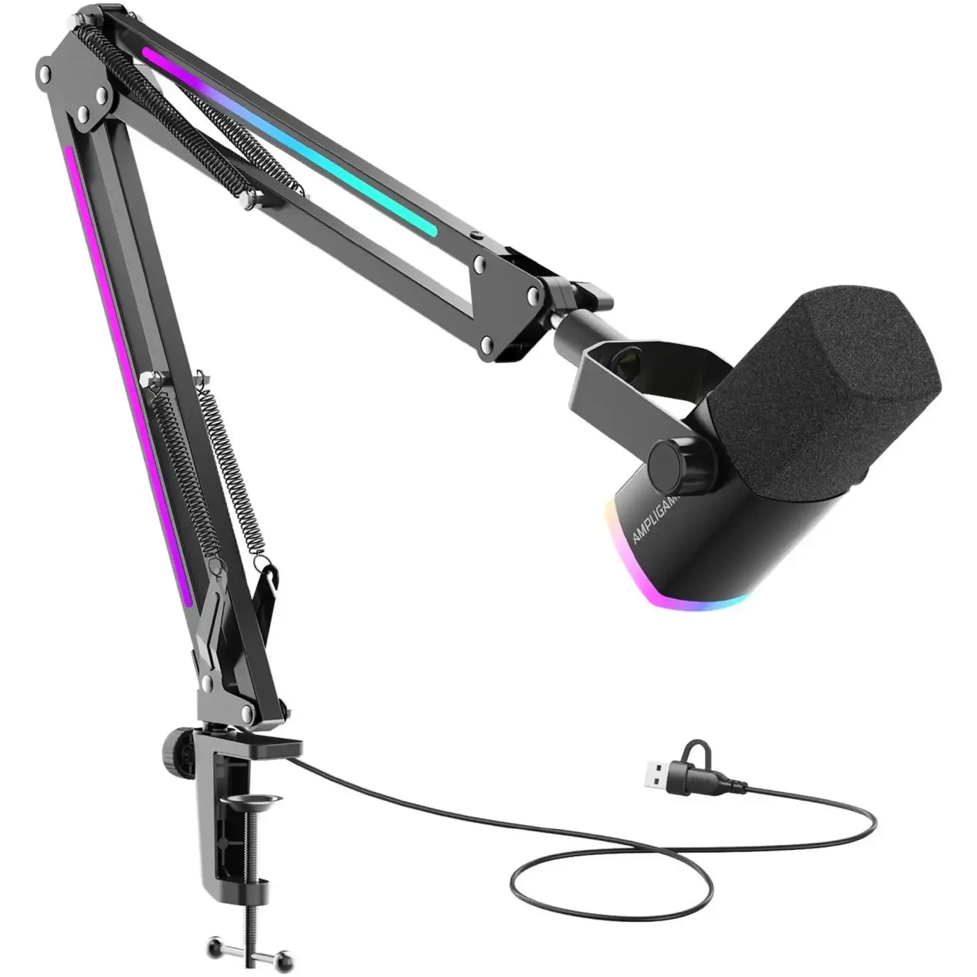 Купить Микрофон Fifine AM8PROT USB/XLR Black - фото 2