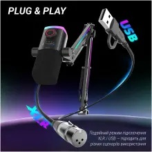 Купить Микрофон Fifine AM8PROT USB/XLR Black - фото 13