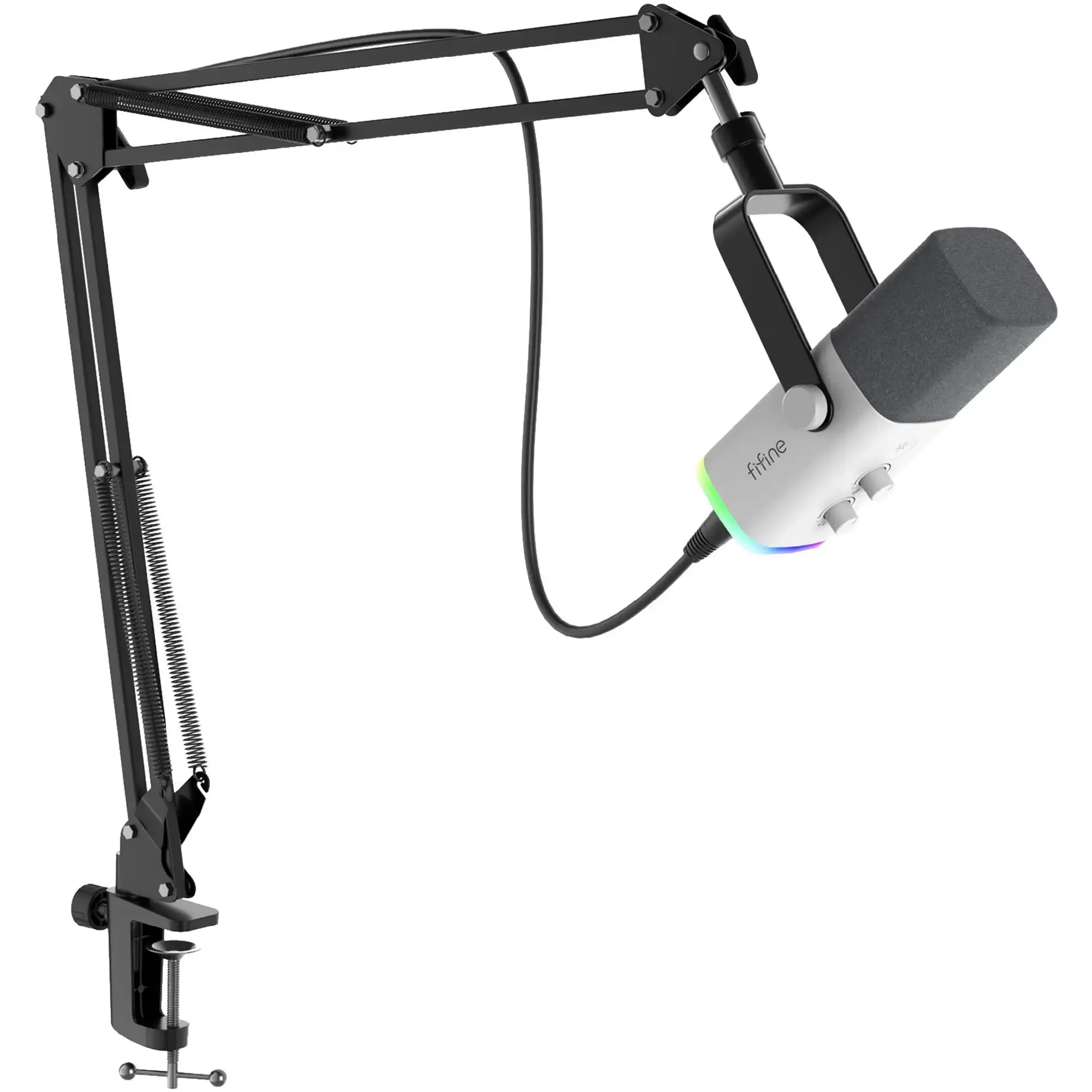 Купить Микрофон Fifine AM8TW USB/XLR White - фото 1