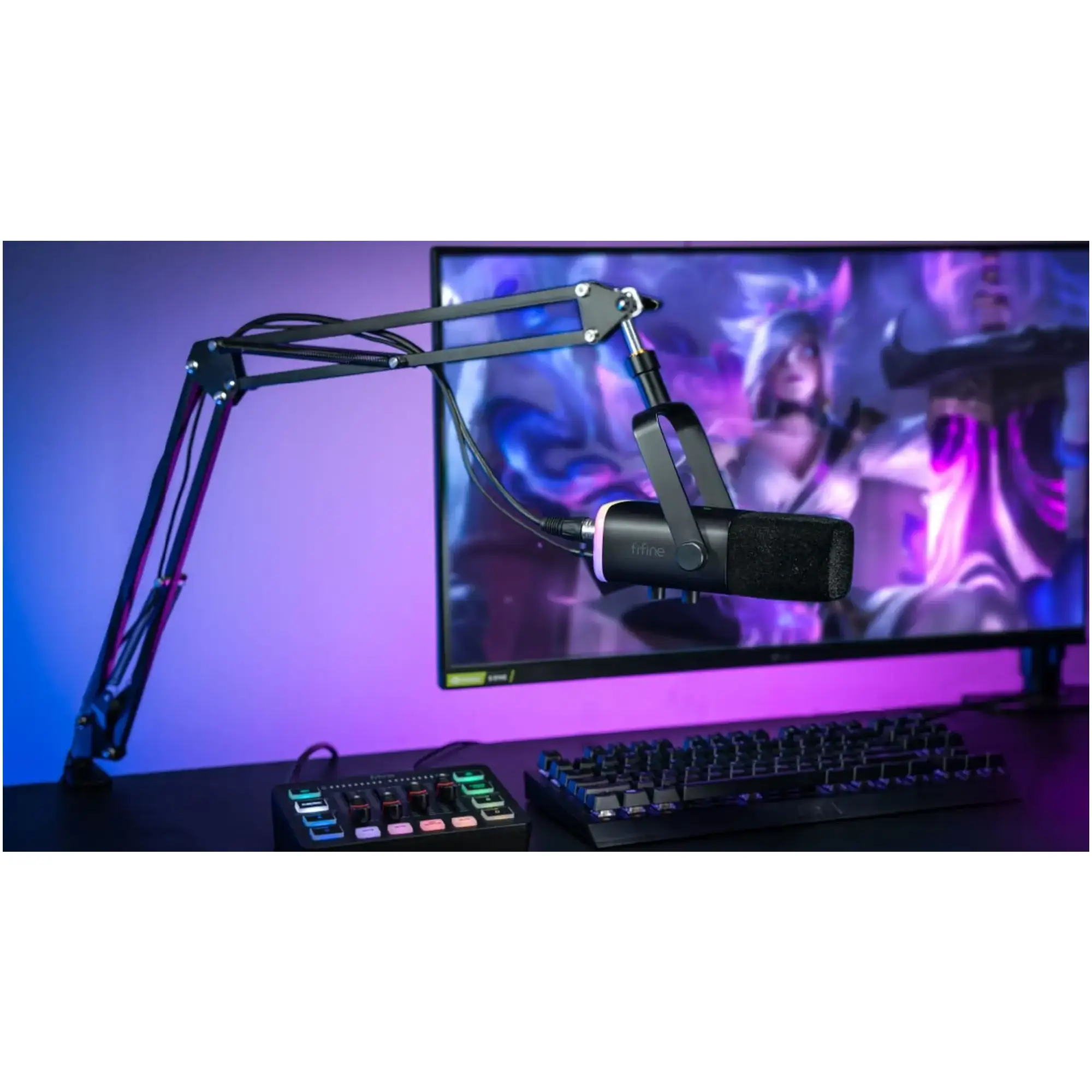 Купить Микрофон Fifine AM8TW USB/XLR White - фото 4