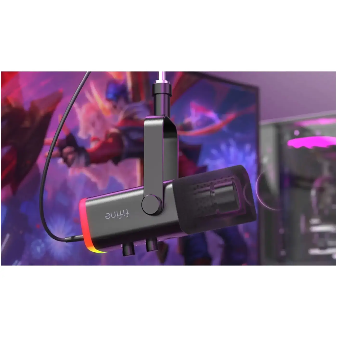 Купить Микрофон Fifine AM8TW USB/XLR White - фото 7