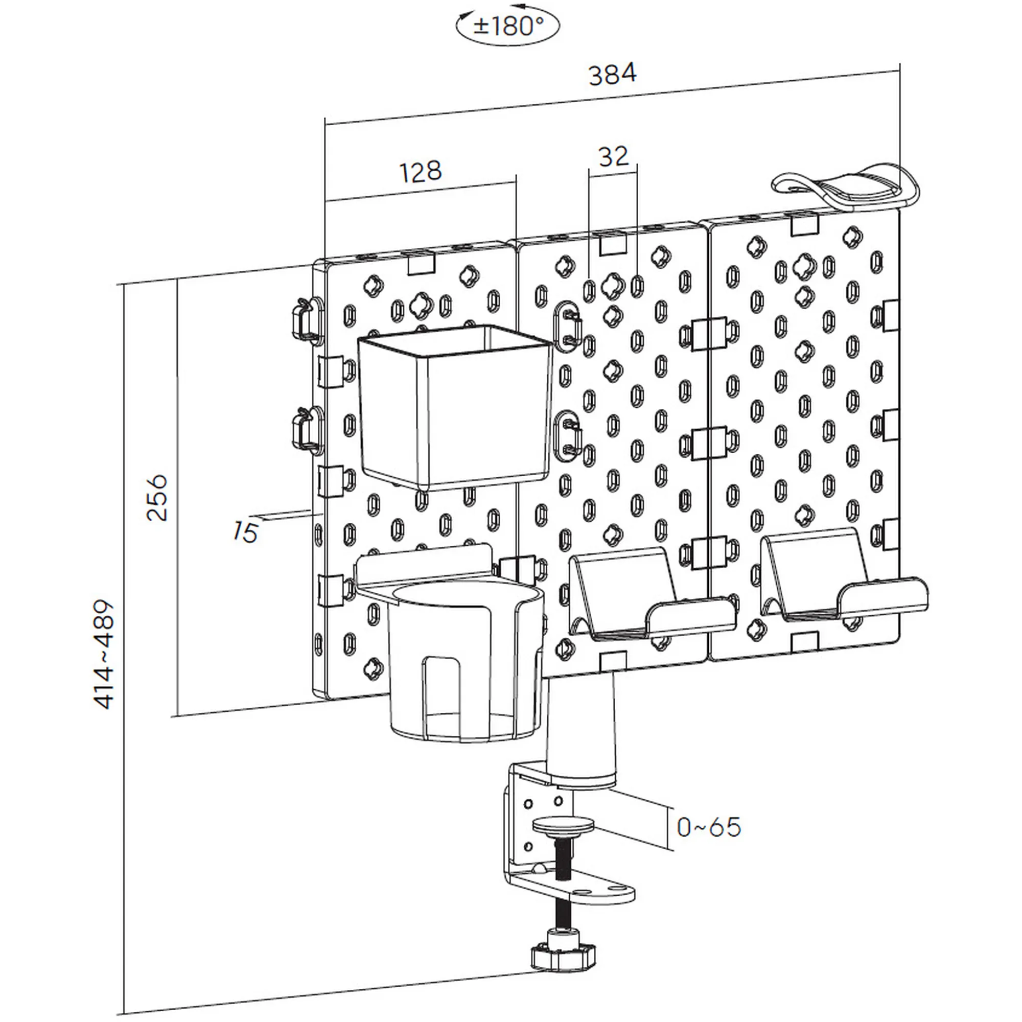 Купити Настільний органайзер OfficePro DO640B Black/Red - фото 5